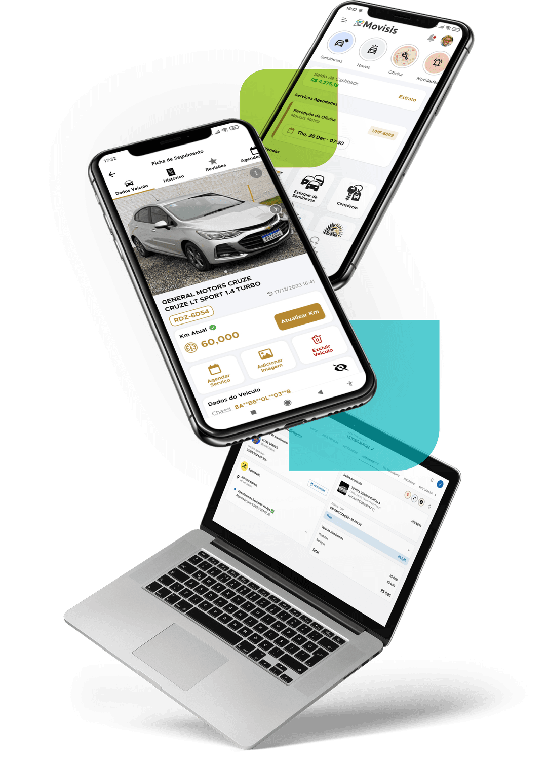 App em vários dispositivos
